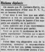 l'ami du peuple 12  mai 1929  jeanne 257