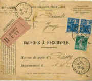 Valeurs  recouvrer . Jeanne 257.